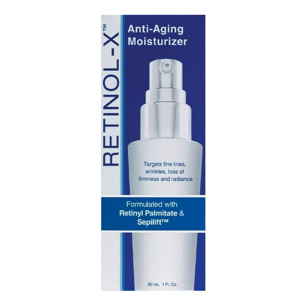 Pasteur Pharmacy Retinol X Anti-Aging Moisturizer 1oz jar with smooth cream texture for youthful skin.