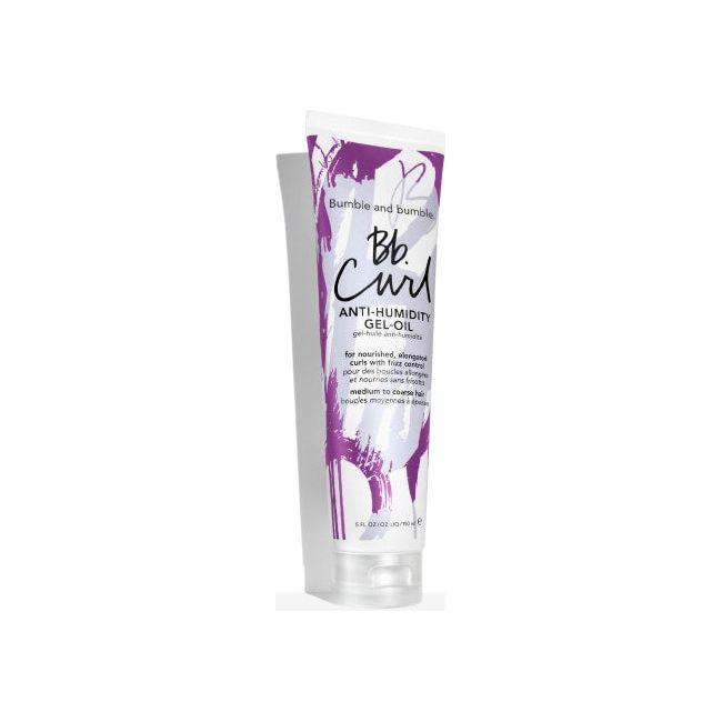 Bumble & Bumble Curl Anti-Humidity Gel in 5 oz size, clear gel for frizz control and curl definition, shown in a tube.