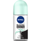 Nivea Invisible Fresh Mist Anti-Perspirant Roll-On 50ml, clear liquid deodorant with fresh scent, in a white and blue bottle.