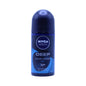 Nivea Men Deep Beat 72H anti-perspirant roll-on bottle, 50ml, displaying the blue and white packaging of the anti-perspirant.