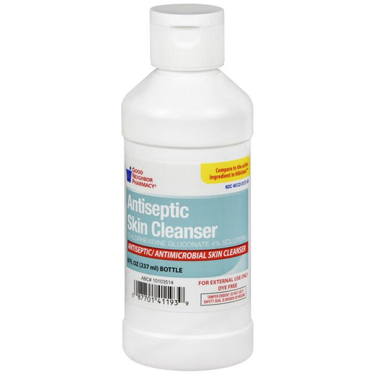 Pasteur Pharmacy GNP Antiseptic Skin Cleanser Solution with pump, 473 mL, antiseptics and cleaning supplies for skin disinfection