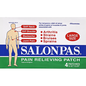 Large Salonpas Pain Relieving Patch by Pasteur Pharmacy, adhesive patch for targeted pain relief, shown on skin.