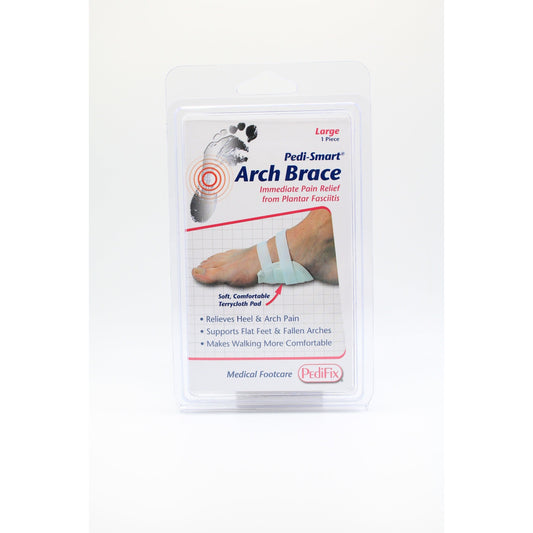 Arch brace from Pasteur Pharmacy, shown in neutral color, designed to support and stabilize the arch of the foot.