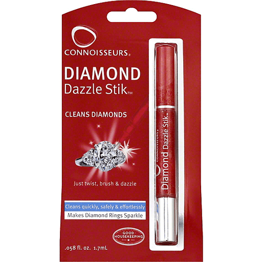 Connoisseurs Diamond Dazzle Stik arts and crafts cleaner and polish for jewelry and gemstones, in a convenient pen form.