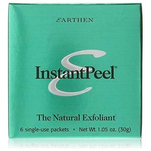 Earthen InstantPeel At-Home Mini Facial by Pasteur Pharmacy with 6 single-use applications for exfoliating skincare.