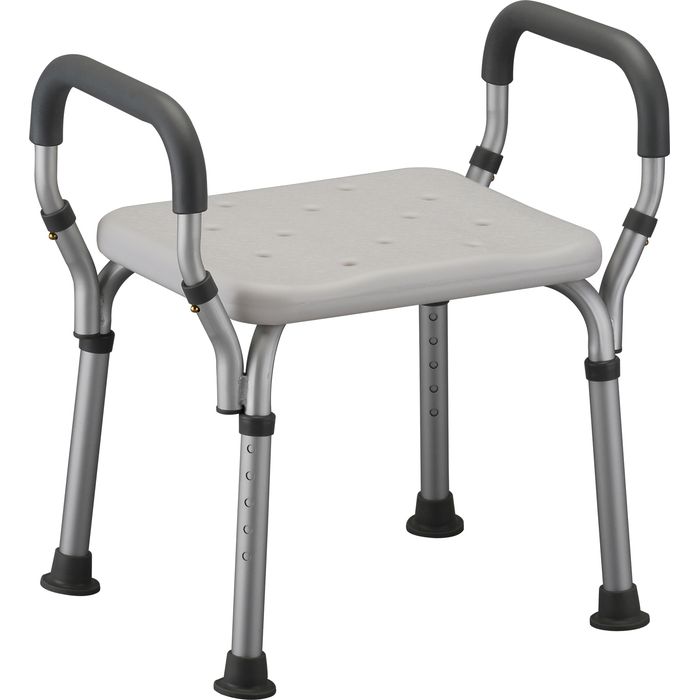 Baby bath seat with arms, model 9016 by Pasteur Pharmacy, designed for secure support during bath time, shown with two seats in case.