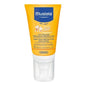 Mustela Baby Face Milk SPF 50+ sunscreen in 40 ml tube, gentle protection for baby's sensitive skin