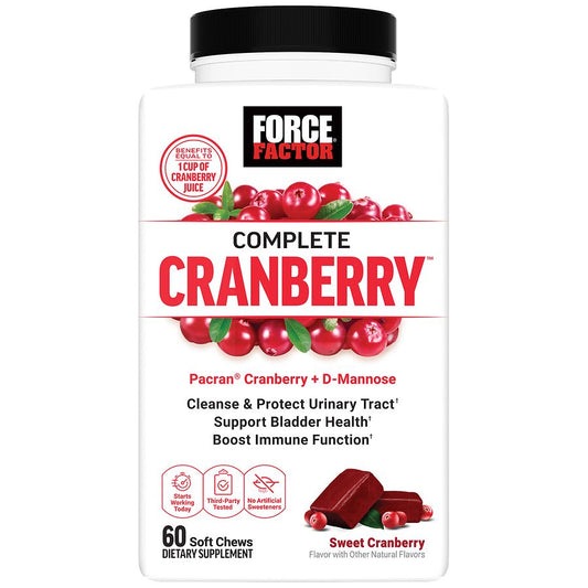 Baby health supplement by Pasteur Pharmacy featuring Force Factor Urinary Health Support with sweet cranberry flavor.