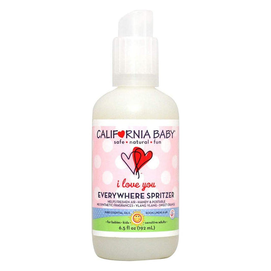 California Baby I Love You Aromatherapy Spritzer in 195ML, gentle baby product with soothing natural scent, ideal for delicate skin.