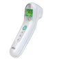 Braun No Touch 3-in-1 Digital Thermometer for babies, model BNT100US, white, showing measurement display and sensor tip.
