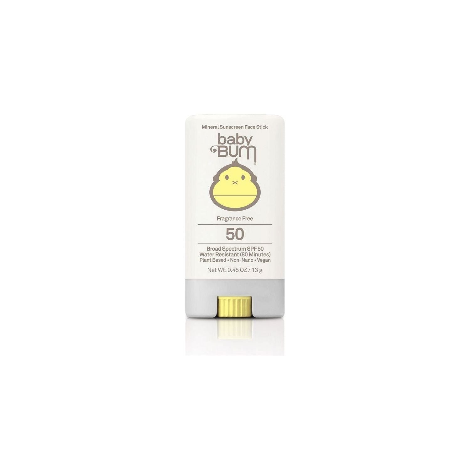 Sun Bum Baby Mineral SPF 50 Sunscreen Face Stick, fragrance-free baby sunscreen in 0.45 oz stick by Pasteur Pharmacy