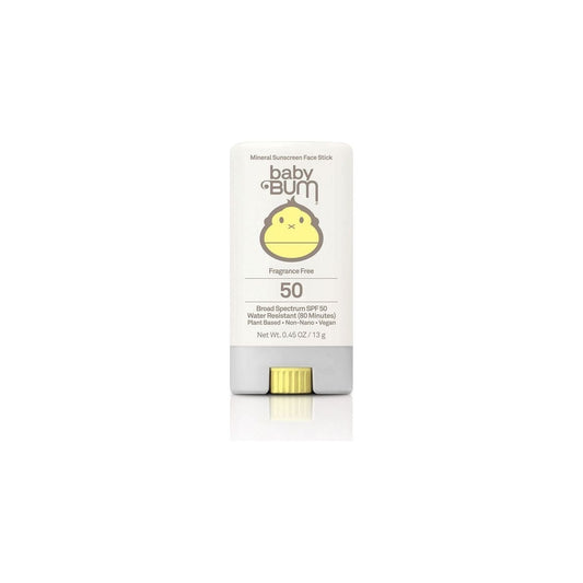 Sun Bum Baby Mineral SPF 50 Sunscreen Face Stick, fragrance-free baby sunscreen in 0.45 oz stick by Pasteur Pharmacy