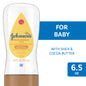 Johnson's Baby Oil Gel with Shea Cocoa Butter, 6.5 Fl Oz, for soft, moisturized baby skin, from Pasteur Pharmacy.