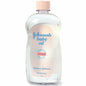 Johnson's Baby Oil Original Mineral 20 oz bottle, gentle baby and toddler moisturizer, shown in the image.