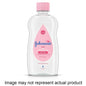 Johnson's Baby Oil Pure Mineral Oil Moisture Lock Formula for baby and toddler skin, featuring a clear bottle with a white cap.
