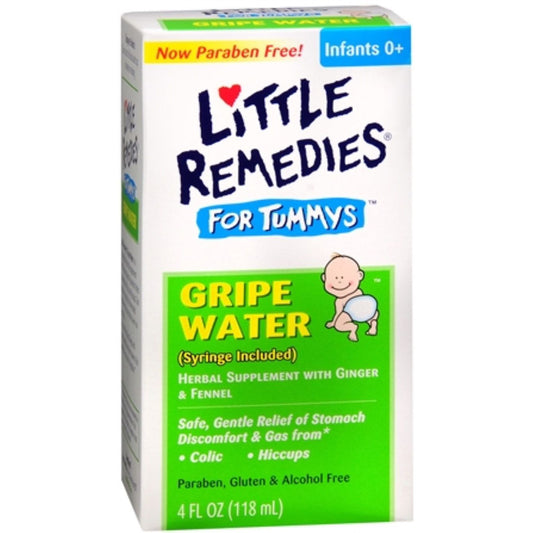 Little Remedies Gripe Water for babies, colic and gas relief, 4 oz bottle, safe for newborns, baby and toddler health product