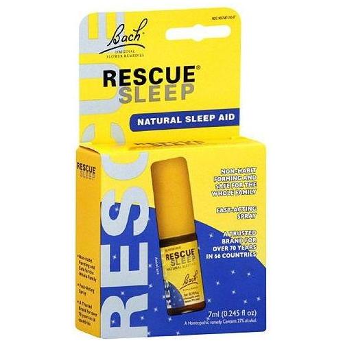 Bach Flower Remedies Rescue Sleep 0.25 oz bottle from Pasteur Pharmacy, featuring herbal remedy for restful sleep