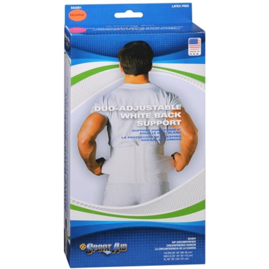 Sport Aid back belt lumbar support cushion by Pasteur Pharmacy, DuroFoam 9 X-Lge for back and lumbar support.