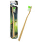Medium bamboo toothbrush from Woobamboo by Pasteur Pharmacy with natural bamboo handle and soft bristles.