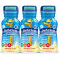 Banana-flavored PediaSure Grow & Gain nutritional shake for kids in 8 fl oz bottles, ready-to-drink, with fresh bananas visible.