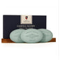 Box of three Caswell-Massey bath soap bars by Pasteur Pharmacy, each 5.8 oz, in an elegant apothecary-style collection.
