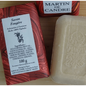 Martin de Candre solid bar soap from Pasteur Pharmacy, Benjoin scent, in 100g or 250g size, featuring natural soap ingredients.