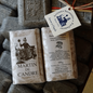 Martin de Candre solid bar soap collection featuring 100g and 250g sizes, with a benjoin scent, displayed in a natural setting.