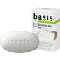 Pasteur Pharmacy Basis Sensitive Skin Bar Soap in 4 oz. box, showing the soap and packaging with gentle, hypoallergenic features.