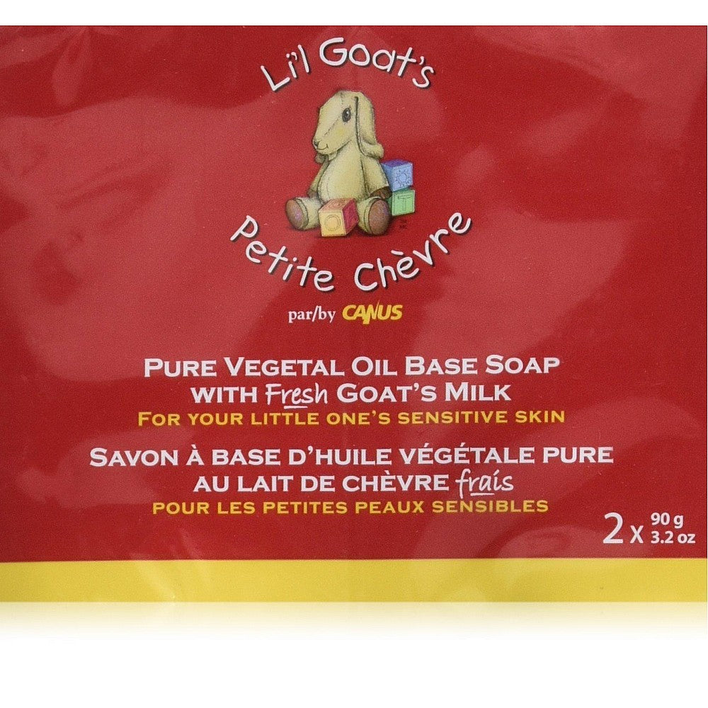 Canus Goat's Milk Bar Soap with vegetable base, natural skincare bar soap by Pasteur Pharmacy, featuring creamy goat's milk formula.