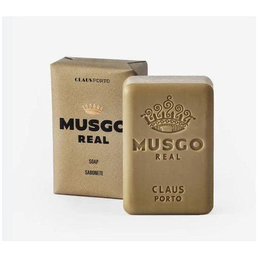 Claus Porto Musgo Real 1887 Body Soap bar, 5.6 oz, with elegant packaging and classic design, natural and moisturizing skincare.