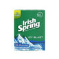 Irish Spring Icy Blast deodorant bar soap pack with 8 bars, providing cool refreshment and fresh scent, 3.75 oz each.