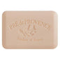 Pre De Provence Patchouli Shea Butter Vegetable Bar Soap by Pasteur Pharmacy, 250g, showing the soap's textured surface and natural ingredients.
