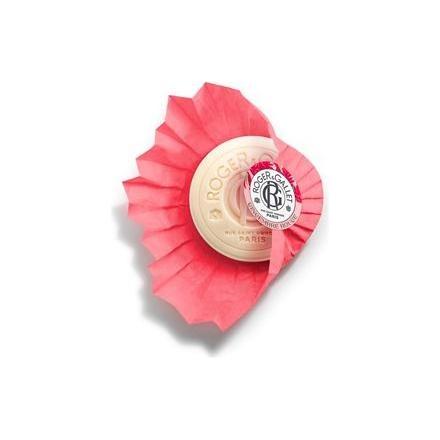 Roger & Gallet Gingembre Rouge wellbeing soap bars, 3-pack, 3.5 oz each, with ginger scent and elegant packaging.