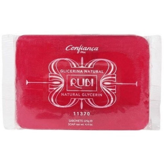 Pasteur Pharmacy glycerin bar soap Rudi 11370 Confianca, 4.4 oz, with a white soap bar and packaging with brand label.