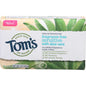 Tom's of Maine Natural Beauty Bar Soap with Aloe Vera, fragrance-free, 5 oz, displayed in a clear soap wrapper.