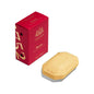 Caswell Massey triple-milled bar soap in classic scents, 3.5 oz, with a light lilac fragrance, displayed in its packaging.