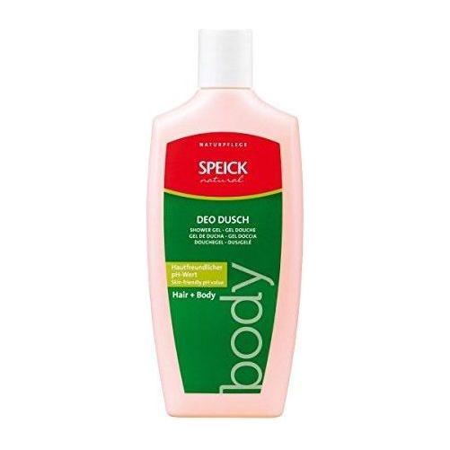 Speick Deo Bath and Shower Gel in 8.4 oz bottle, natural scent, clear liquid with label, suitable for daily use.