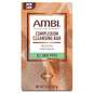 Ambi Cleansing Bar Soap for complexion, 3.5 oz, from Pasteur Pharmacy, shown with the soap bar and packaging in a bath and body setting.