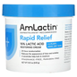 AmLactin Rapid Relief Moisturizing Cream in 12 oz jar, a soothing bath and body moisturizer with visible cream texture.
