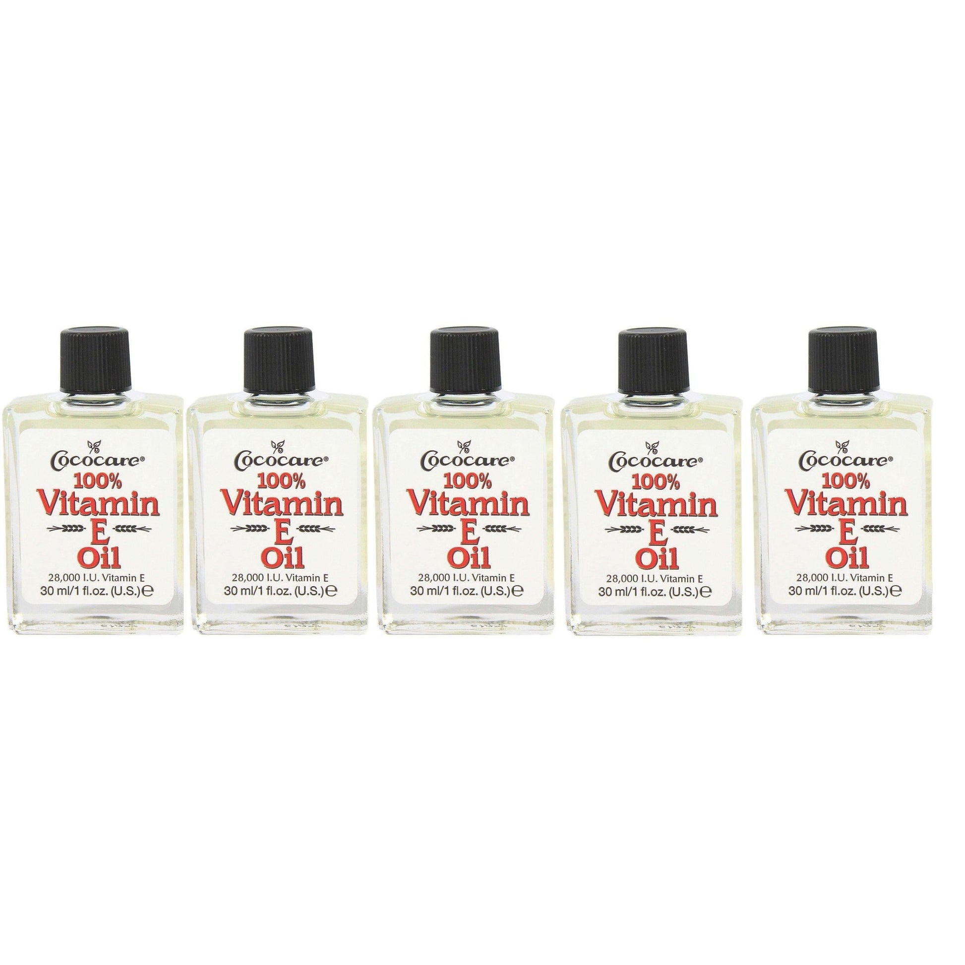 Cococare Vitamin E Oil 28000 IU in a 1 fl oz bottle, suitable for bath and body skincare, by Pasteur Pharmacy.