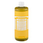 Dr. Bronner's 18-in-1 Hemp Organic Castile Liquid Soap in Citrus Orange, 32 oz bottle for bath and body use.