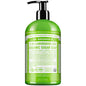 Dr. Bronner's Organic 4-in-1 Pump Soap in Sugar scent with lemongrass and lime, 12 oz bottle for bath and body use.