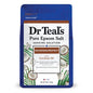 Dr Teal's Epsom Salt soaking solution with coconut oil in a 3 lb container, used for relaxing bath and body care.