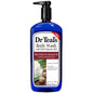 Dr Teal's Shea Butter & Almond Oil Body Wash in 24 oz pump bottle, with Epsom salt for soothing bath and body care.
