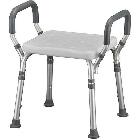 Nova Bath Bench with Arms from Pasteur Pharmacy, sturdy bath and body support seat with armrests for safety in the bathroom.
