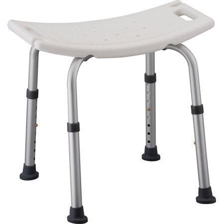 White Nova Bath Seat with back and arms, designed for safe, comfortable bathing assistance in the bath and shower.