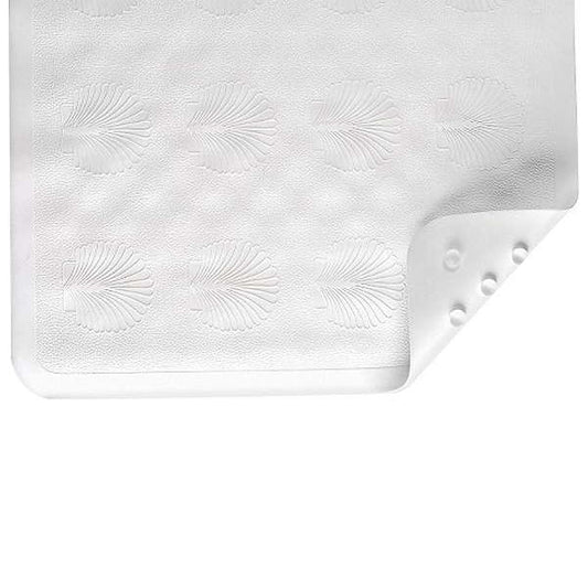 White Nova Rubber Bath Mat from Pasteur Pharmacy, non-slip bathroom accessory with textured surface for safety and comfort.