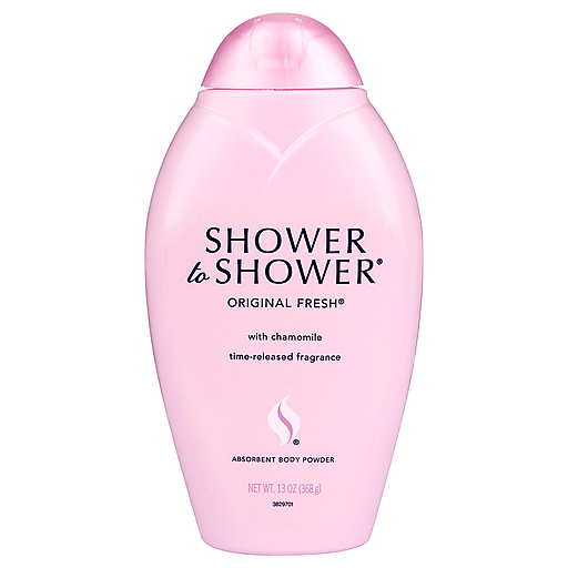 Shower To Shower Absorbent Original Fresh Body Powder in a 13 oz container, natural bath and body product by Pasteur Pharmacy