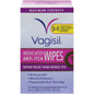 Vagisil Maximum Strength Anti-Itch Medicated Wipes in a package of 12 individually wrapped bath and body wipes.