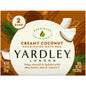 Yardley London Creamy Coconut Bath Bars in a 2-pack, ultra-hydrating bath and body soap with creamy coconut scent.